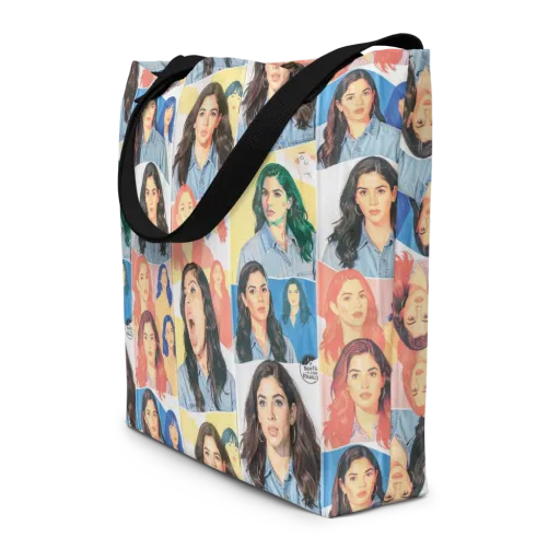 Denim Dreamgirls on a Large Tote Bag W/ Pocket