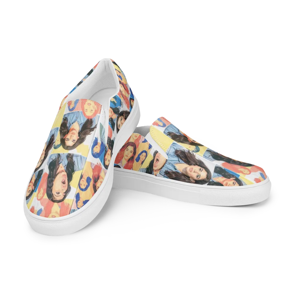 Denim Dreamgirls on Women's Slip-On Canvas Shoes — Left Front