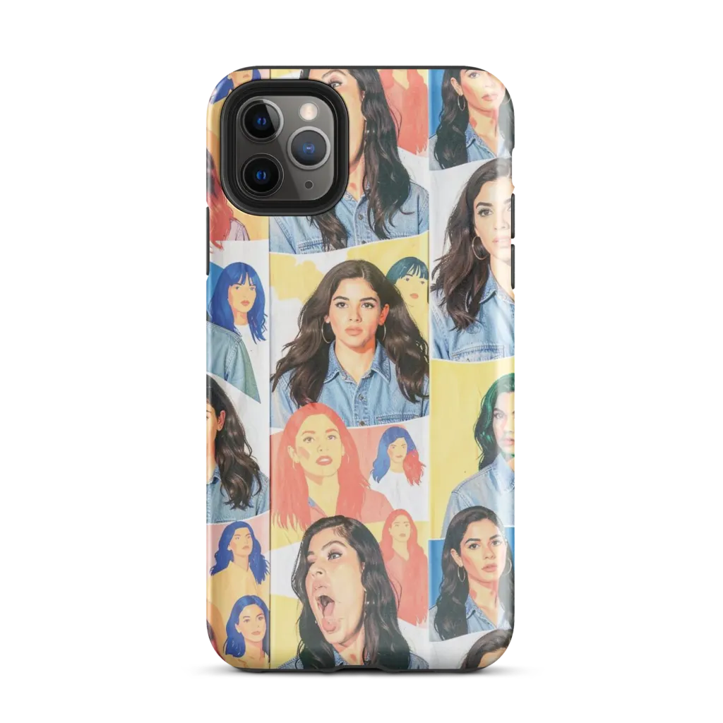 Denim Dreamgirls on Tough Case for iPhone® — Front