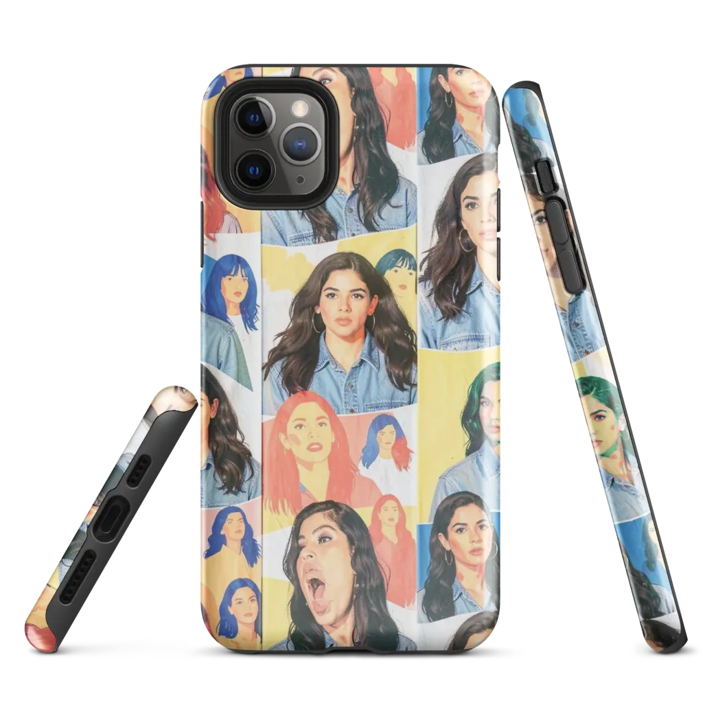 Denim Dreamgirls on Tough Case for iPhone® — Front