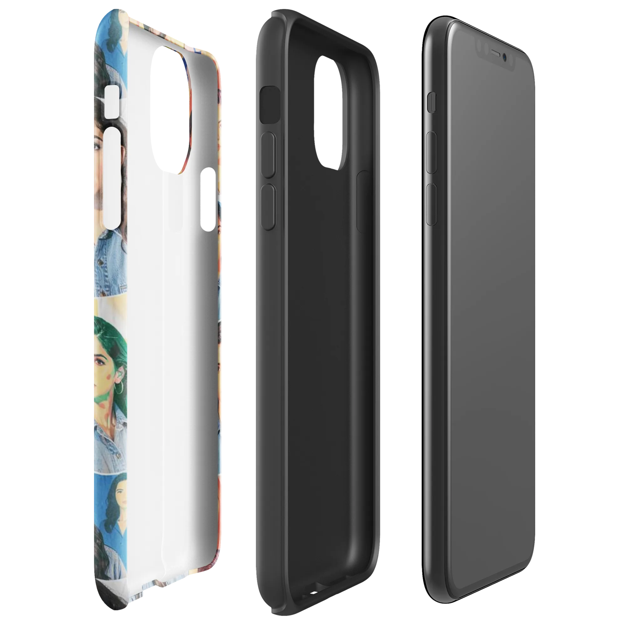 Denim Dreamgirls on Tough Case for iPhone® — Right