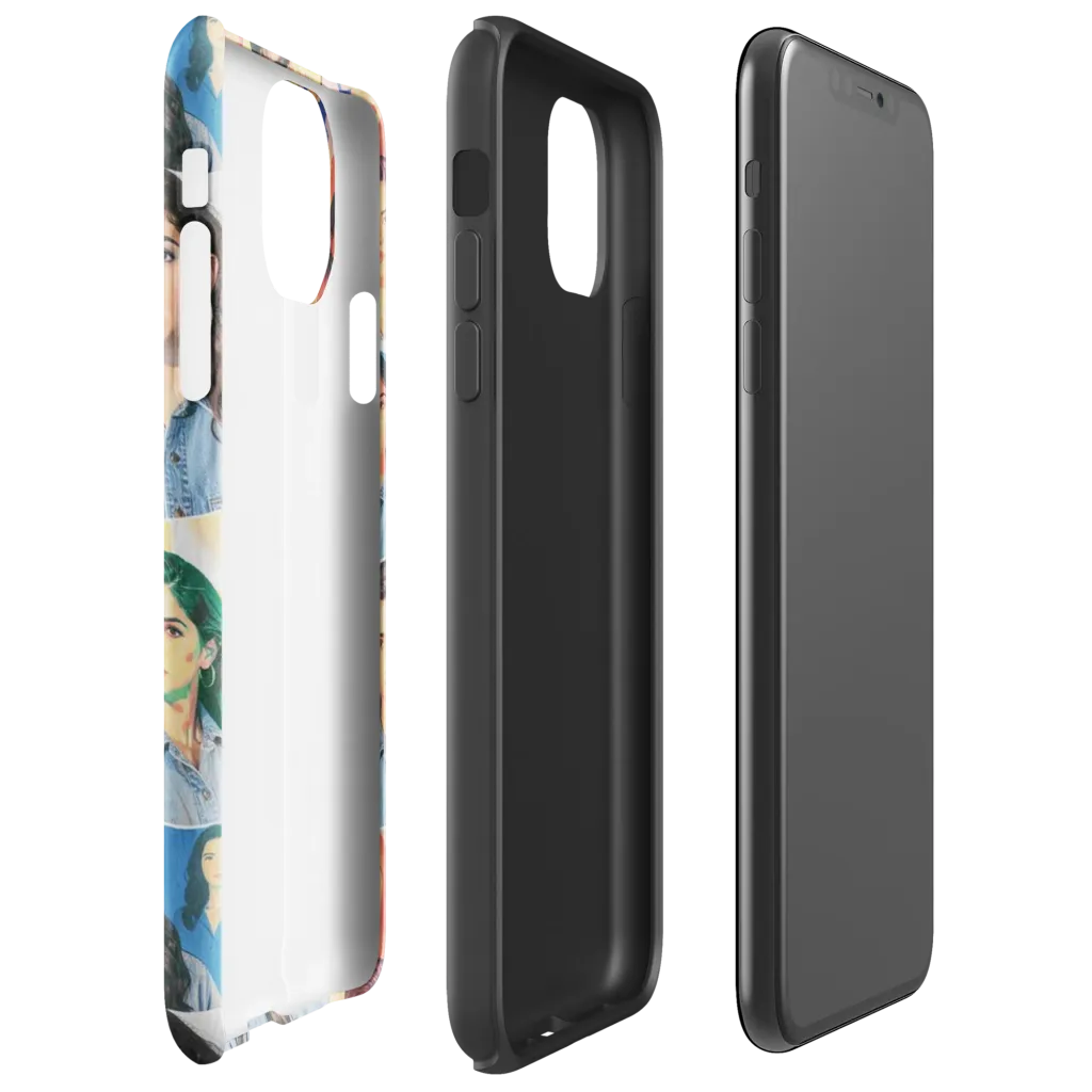 Denim Dreamgirls on Tough Case for iPhone® — Right