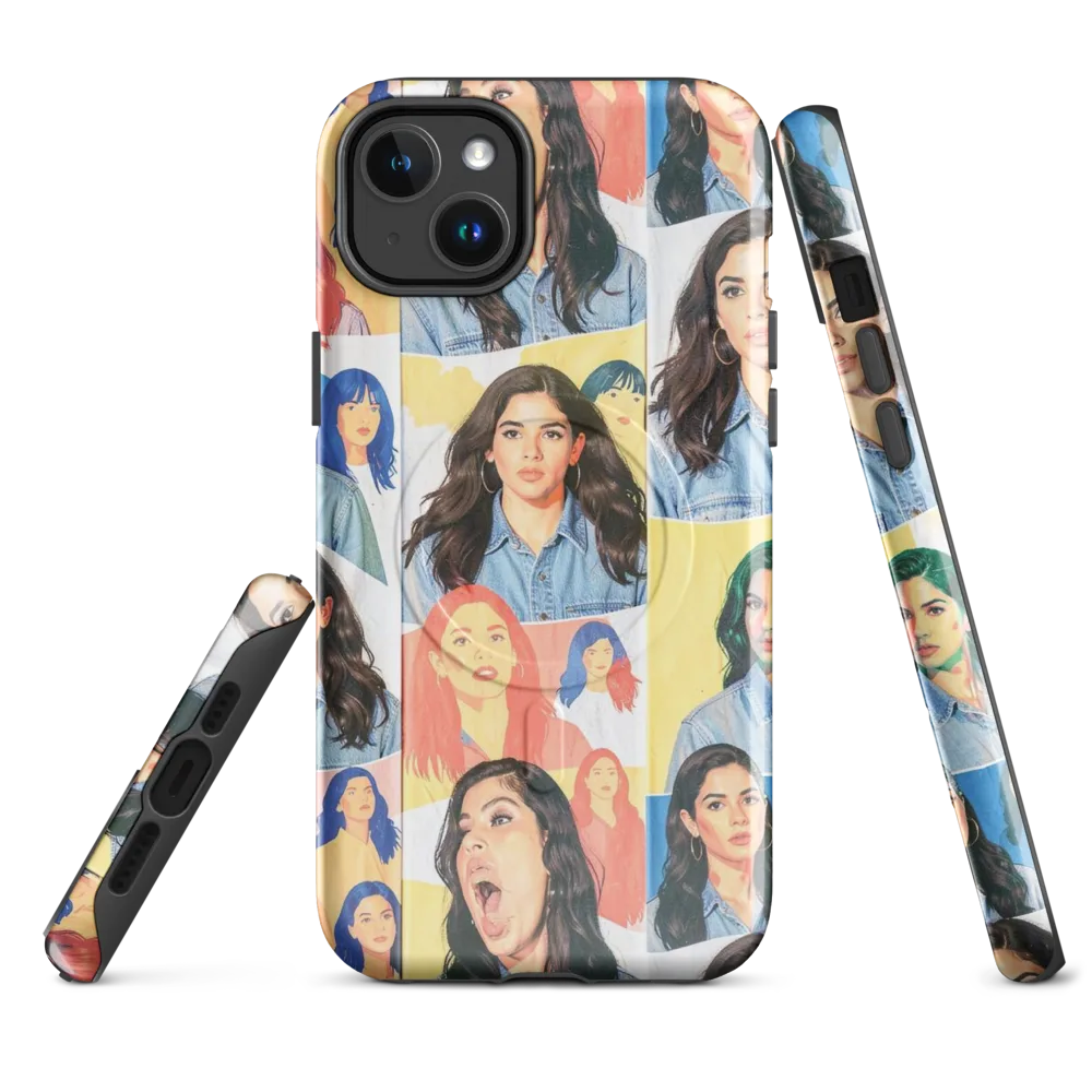 Denim Dreamgirls on MagSafe Tough Case for iPhone® — Front
