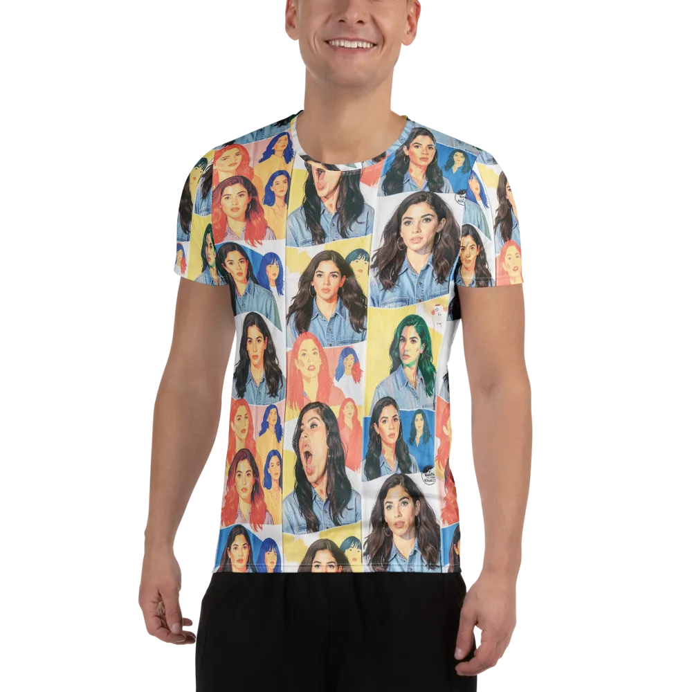 Denim Dreamgirls on Men's Athletic T-Shirt — Front