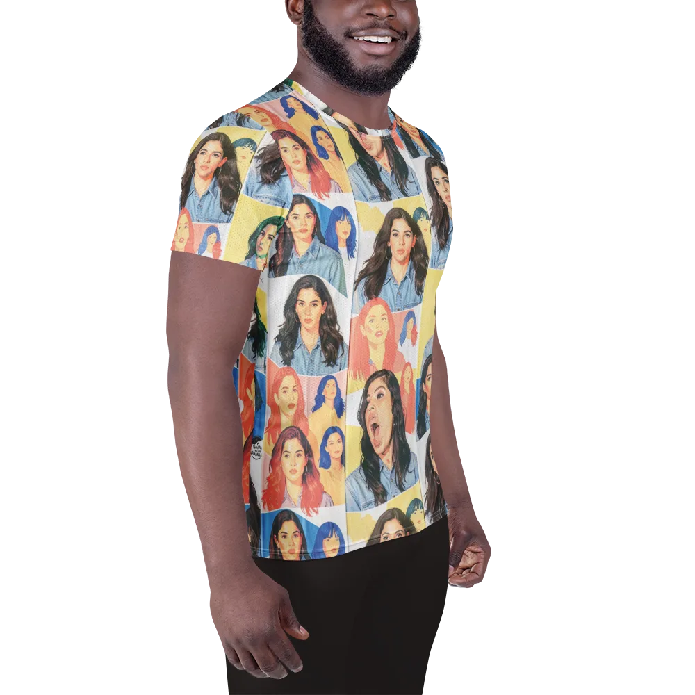 Denim Dreamgirls on Men's Athletic T-Shirt — Right