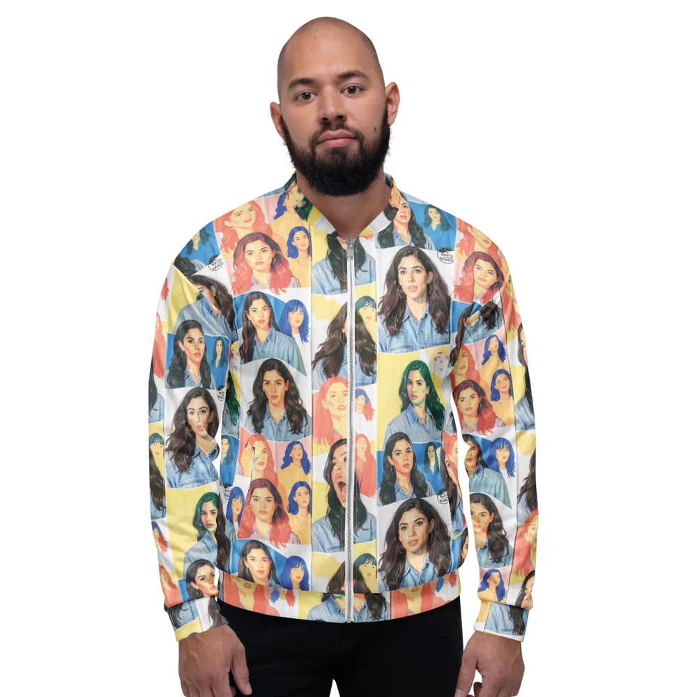 Denim Dreamgirls on Bomber Jacket — Front