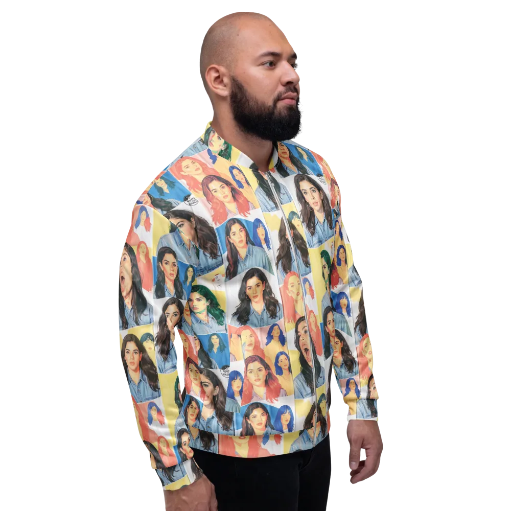 Denim Dreamgirls on Bomber Jacket — Right