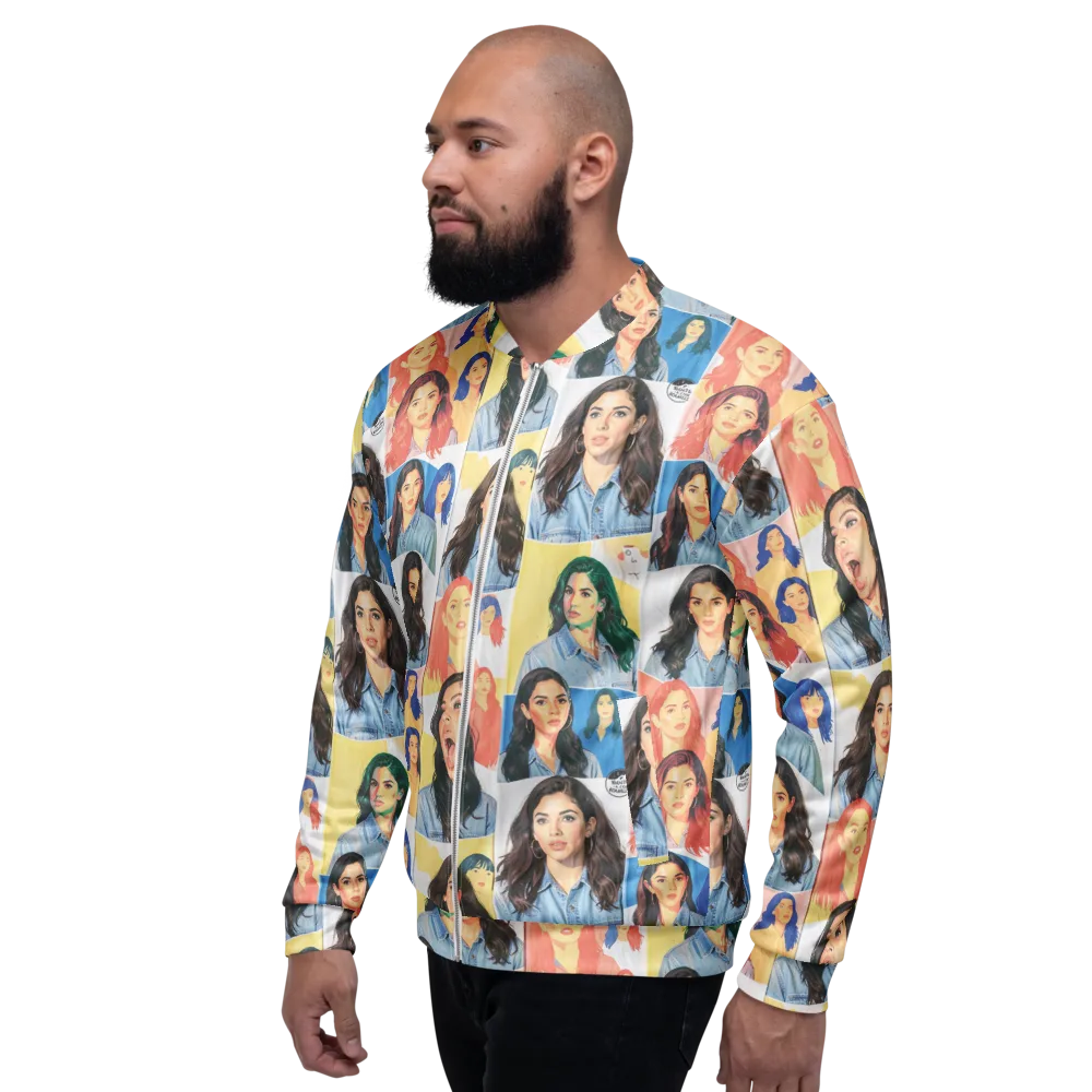 Denim Dreamgirls on Bomber Jacket — Left