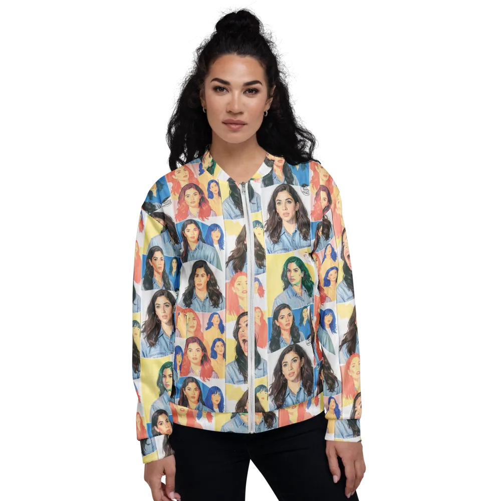 Denim Dreamgirls on Bomber Jacket — Front
