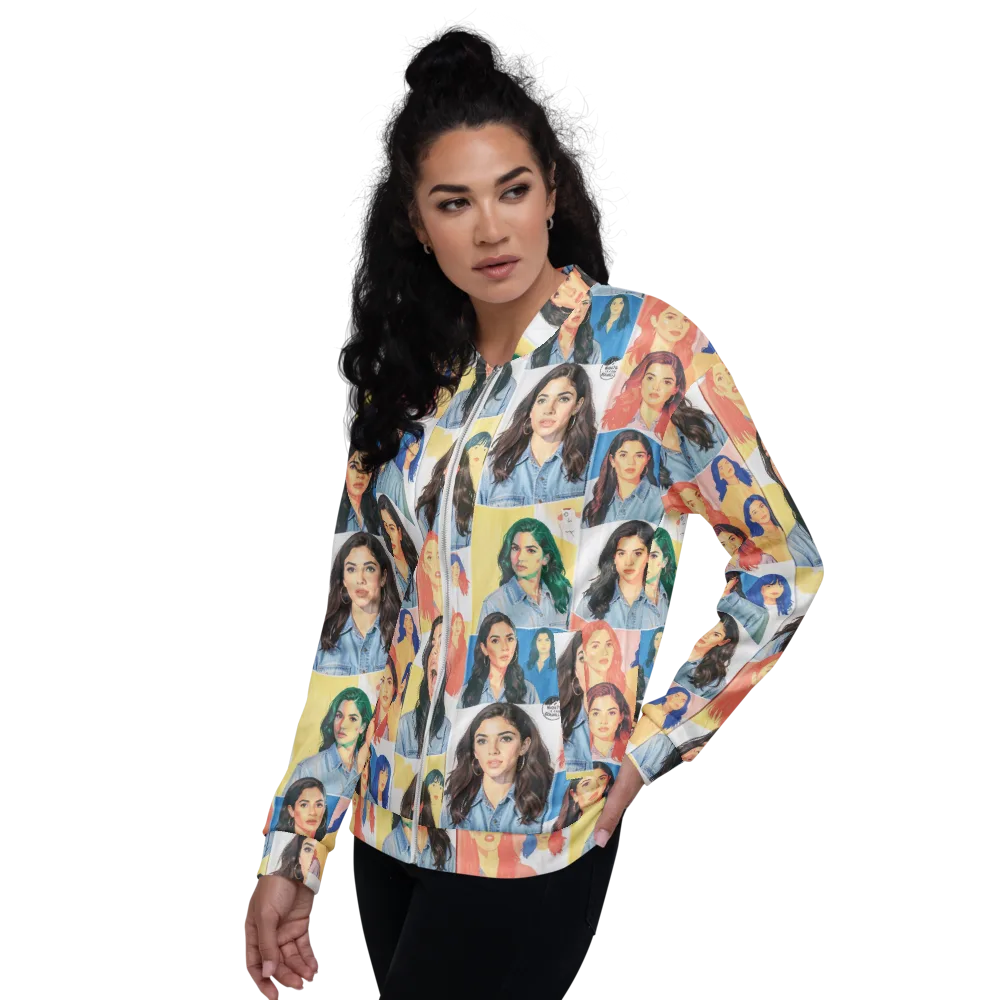 Denim Dreamgirls on Bomber Jacket — Left