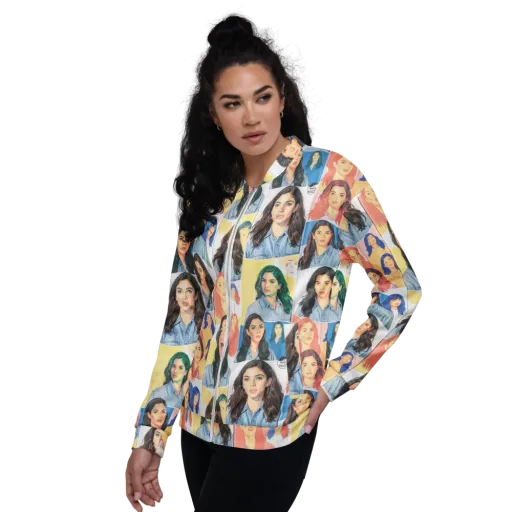 Denim Dreamgirls on a Bomber Jacket