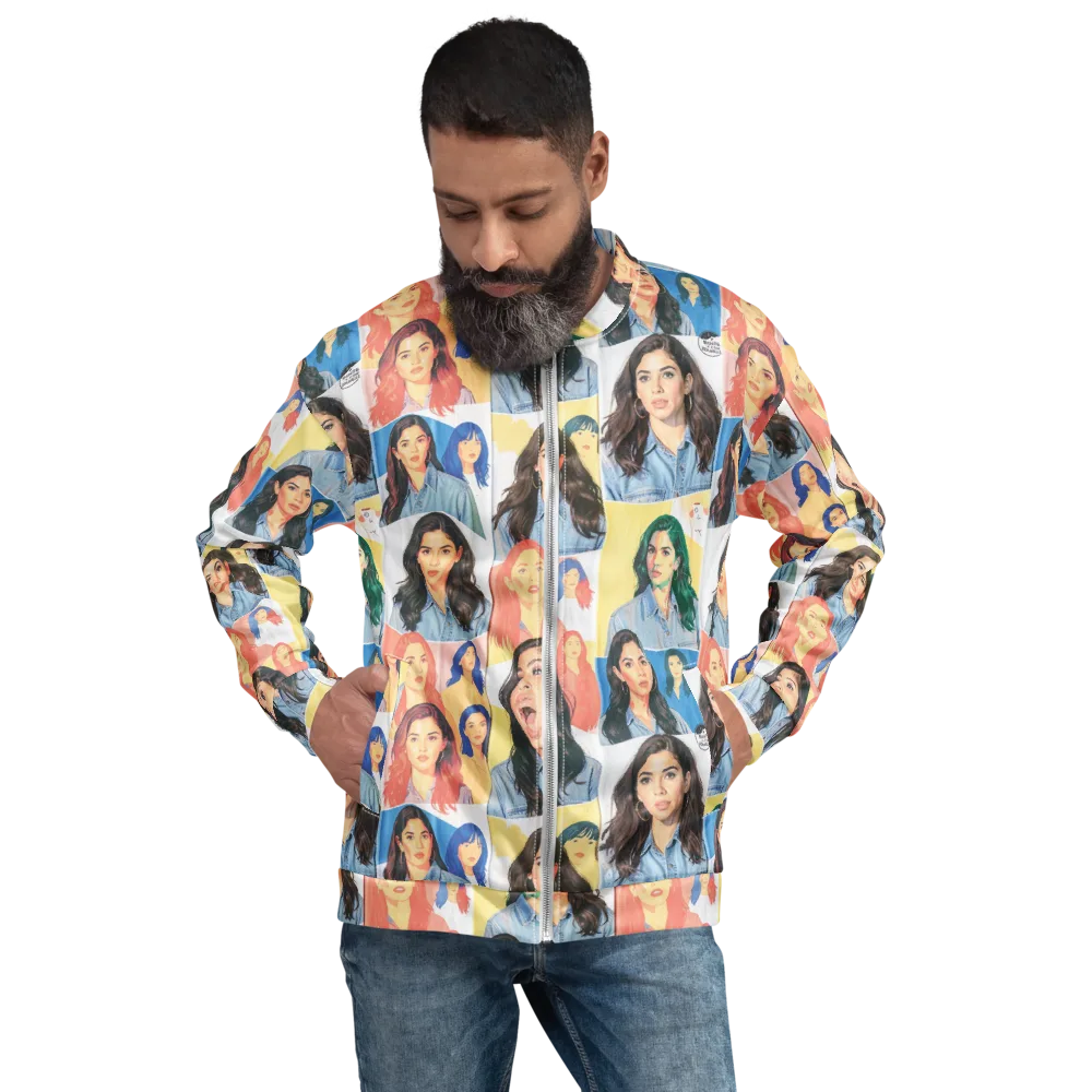 Denim Dreamgirls on Bomber Jacket — Front