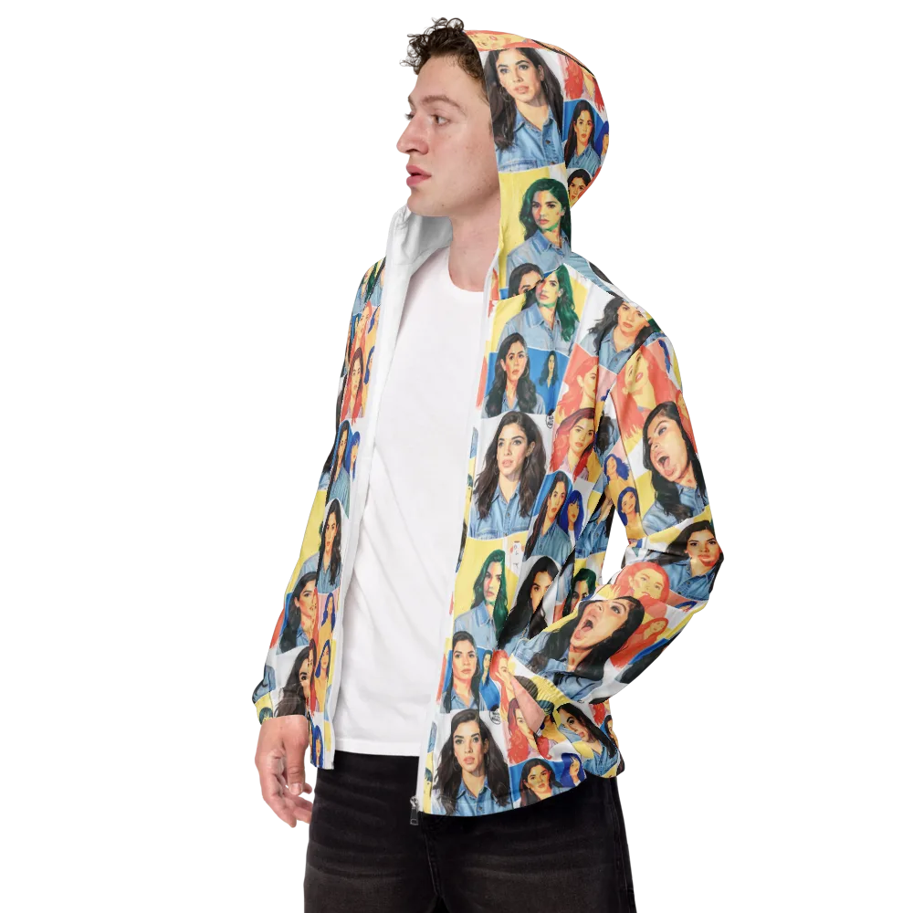 Denim Dreamgirls on Men's Windbreaker — Left Front