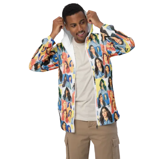 Denim Dreamgirls on a Men's Windbreaker