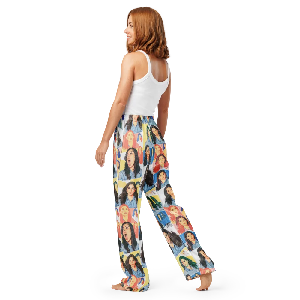 Denim Dreamgirls on Women's Pajama Pants — Back