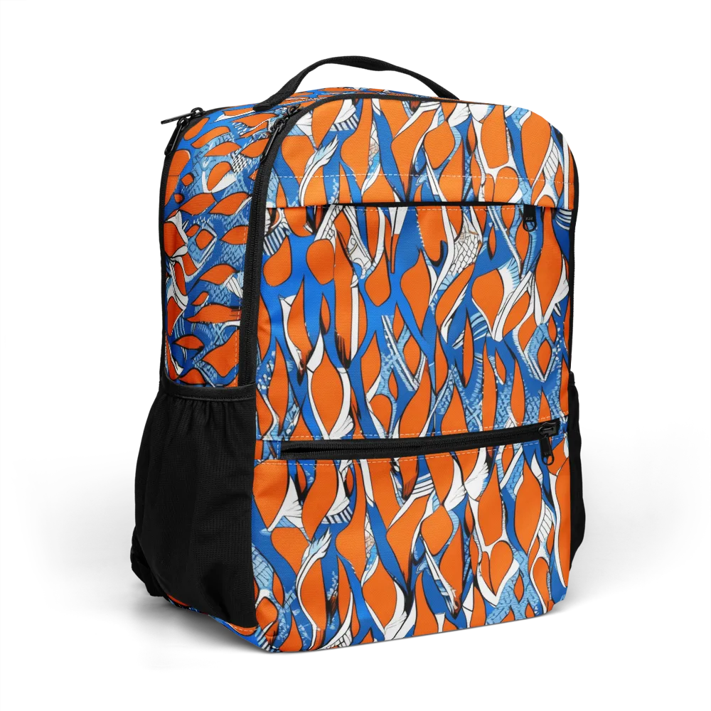 Flamingo Circuit on Utility Backpack — Right Front