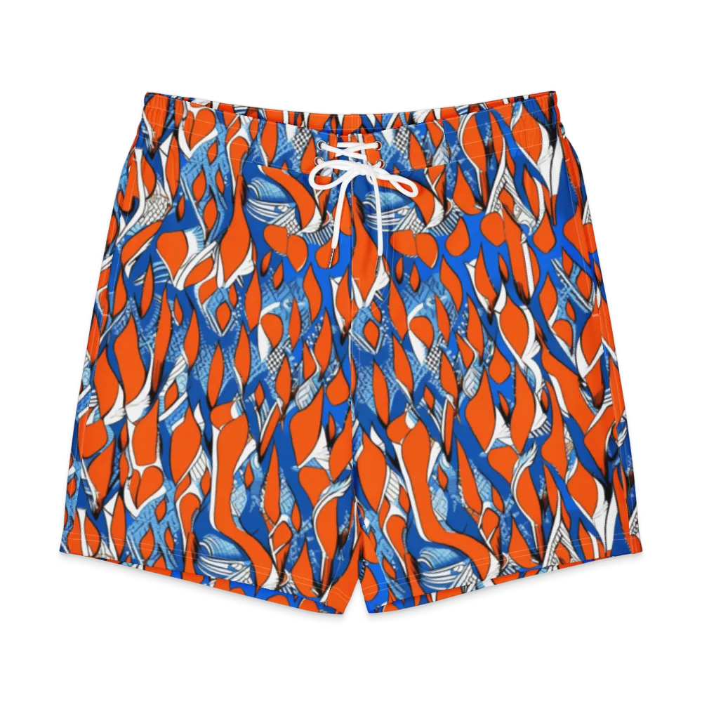 Flamingo Circuit on Men's Board Shorts — Front