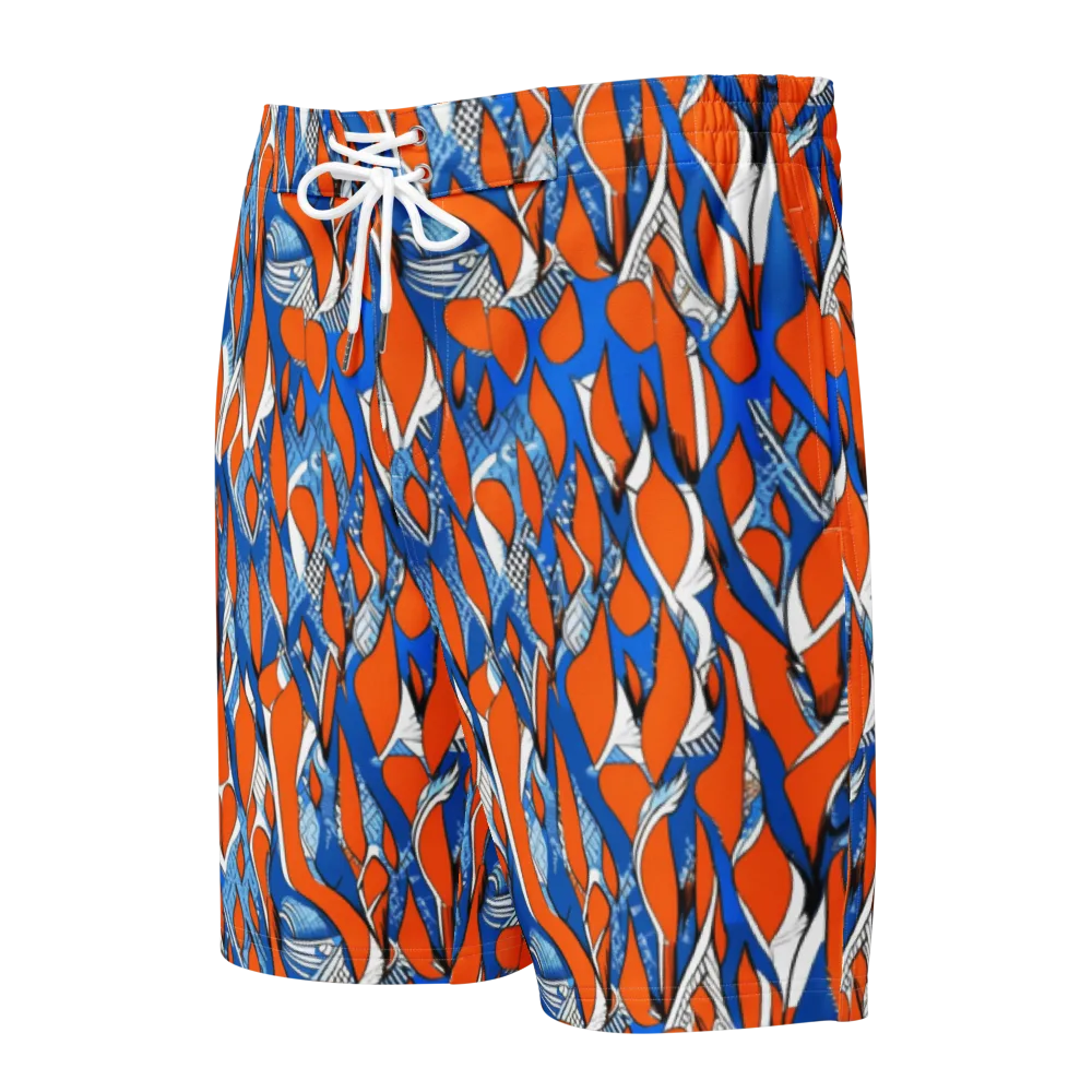 Flamingo Circuit on Men's Board Shorts — Front