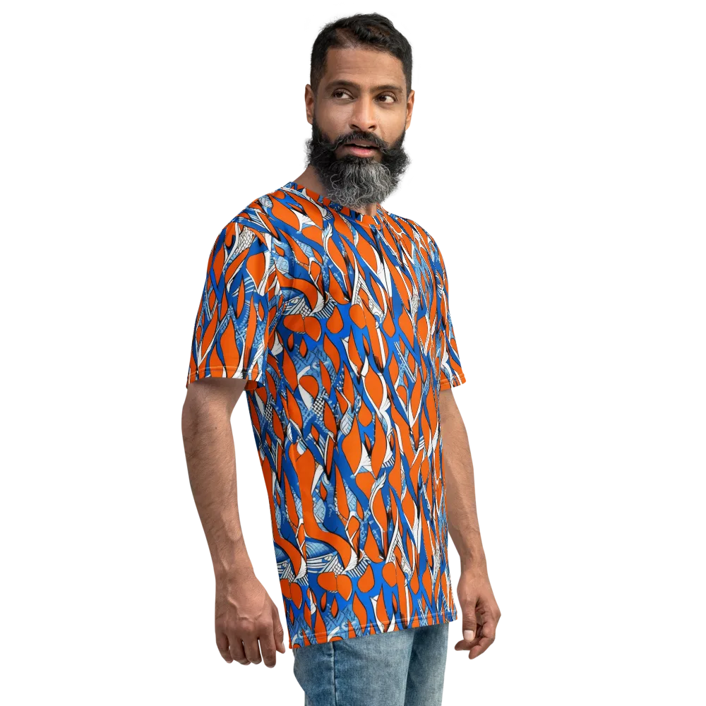 Flamingo Circuit on Men's Crew Neck T-Shirt — Right