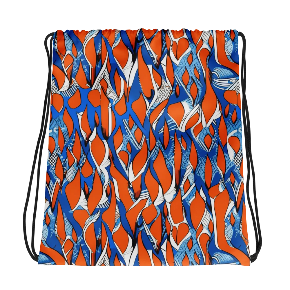 Flamingo Circuit on Drawstring Bag — Photo