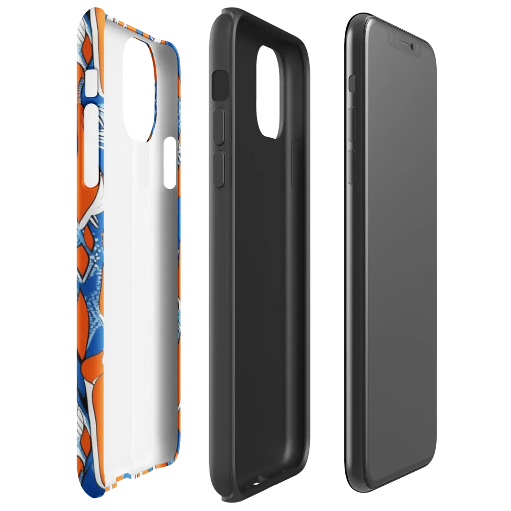 Flamingo Circuit on Tough Case for iPhone® — Right