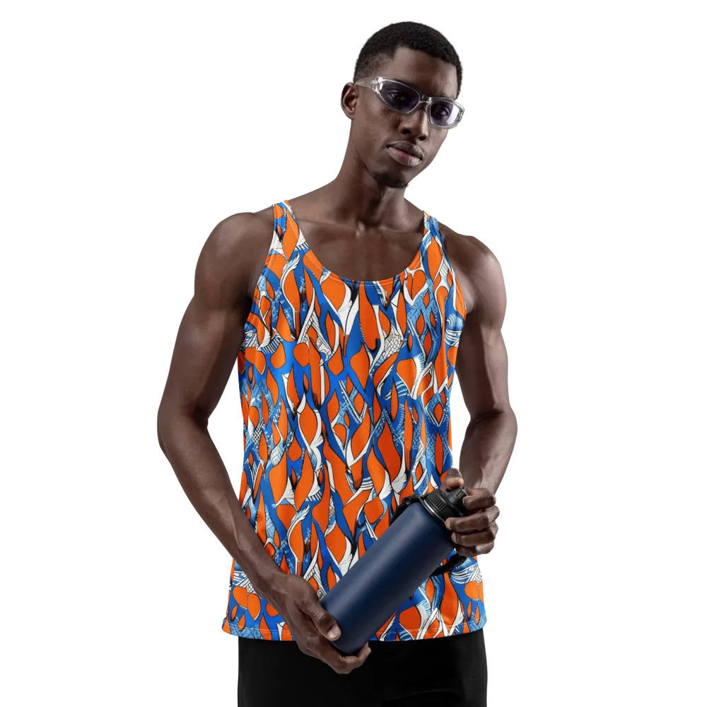 Flamingo Circuit on Men's Tank Top — Front