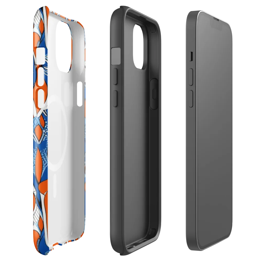 Flamingo Circuit on MagSafe Tough Case for iPhone® — Front