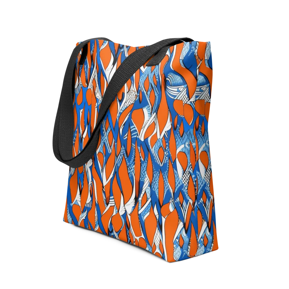 Flamingo Circuit on Tote Bag — Front