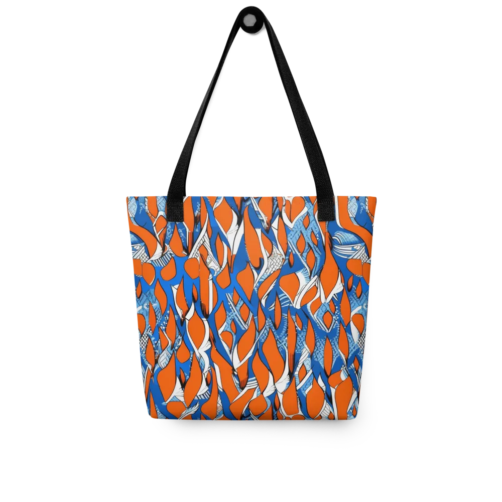 Flamingo Circuit on Tote Bag — Front