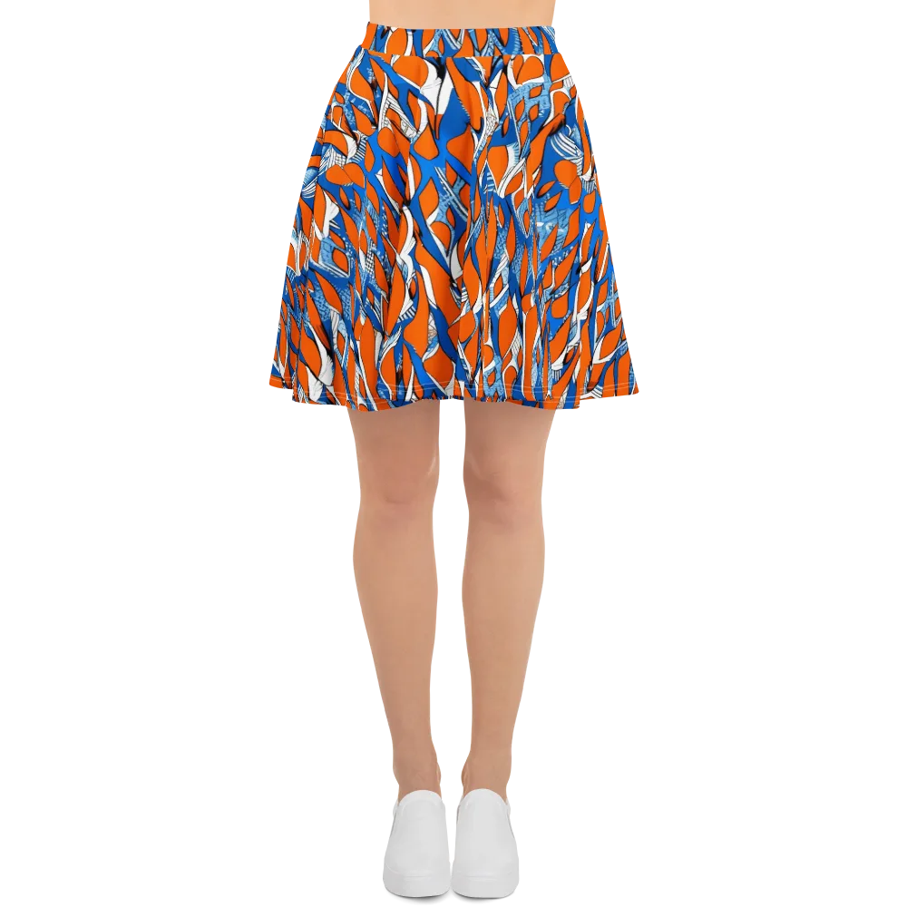 Flamingo Circuit on Skater Skirt — Front
