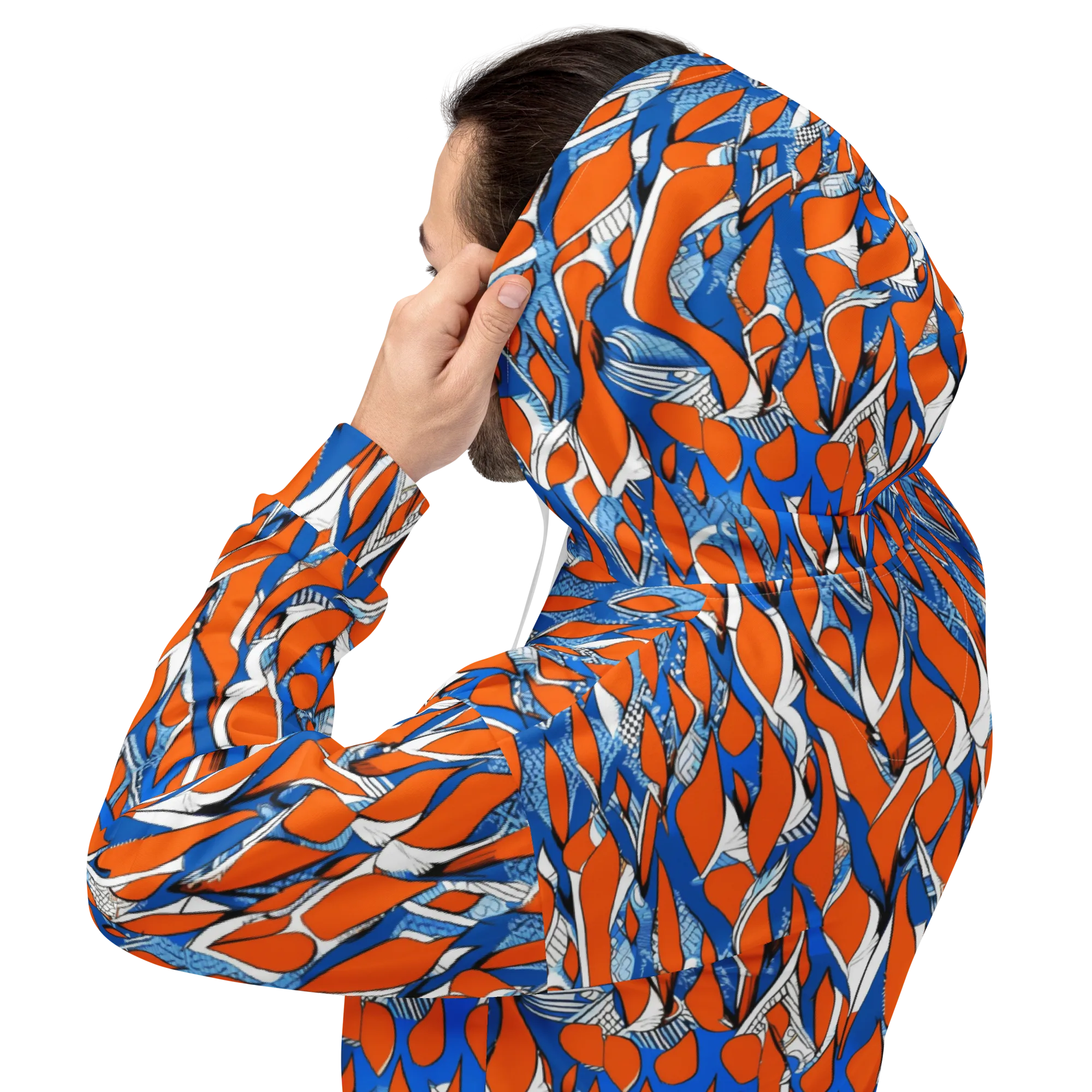 Flamingo Circuit on Hoodie — Back