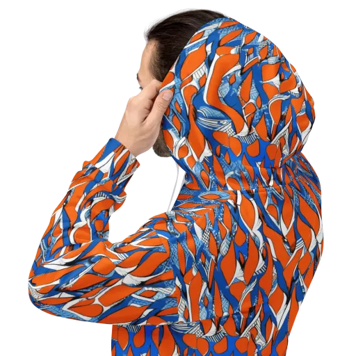 Flamingo Circuit on a Hoodie