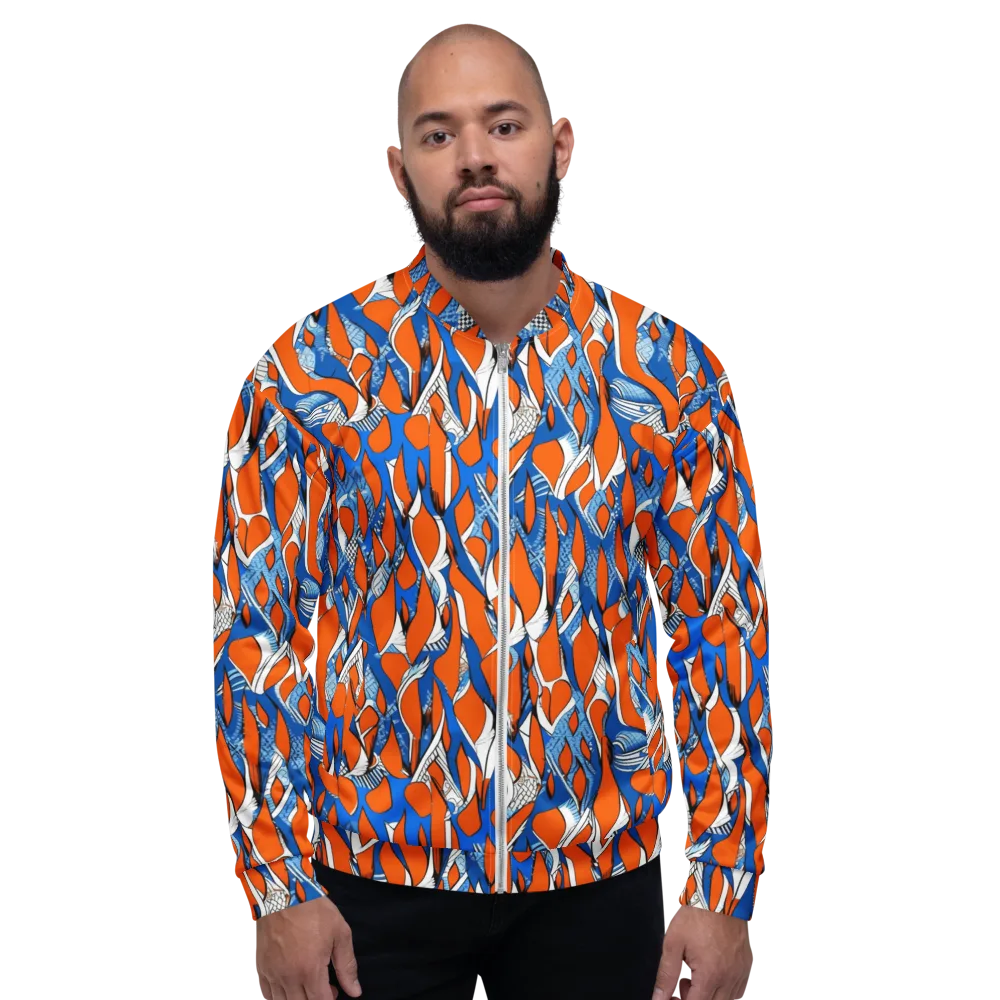 Flamingo Circuit on Bomber Jacket — Front