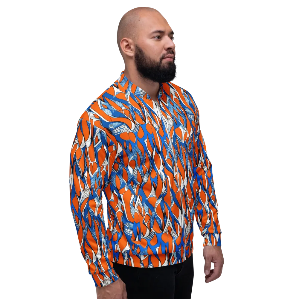 Flamingo Circuit on Bomber Jacket — Right