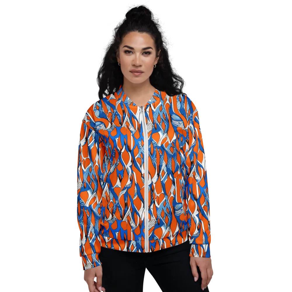 Flamingo Circuit on Bomber Jacket — Front