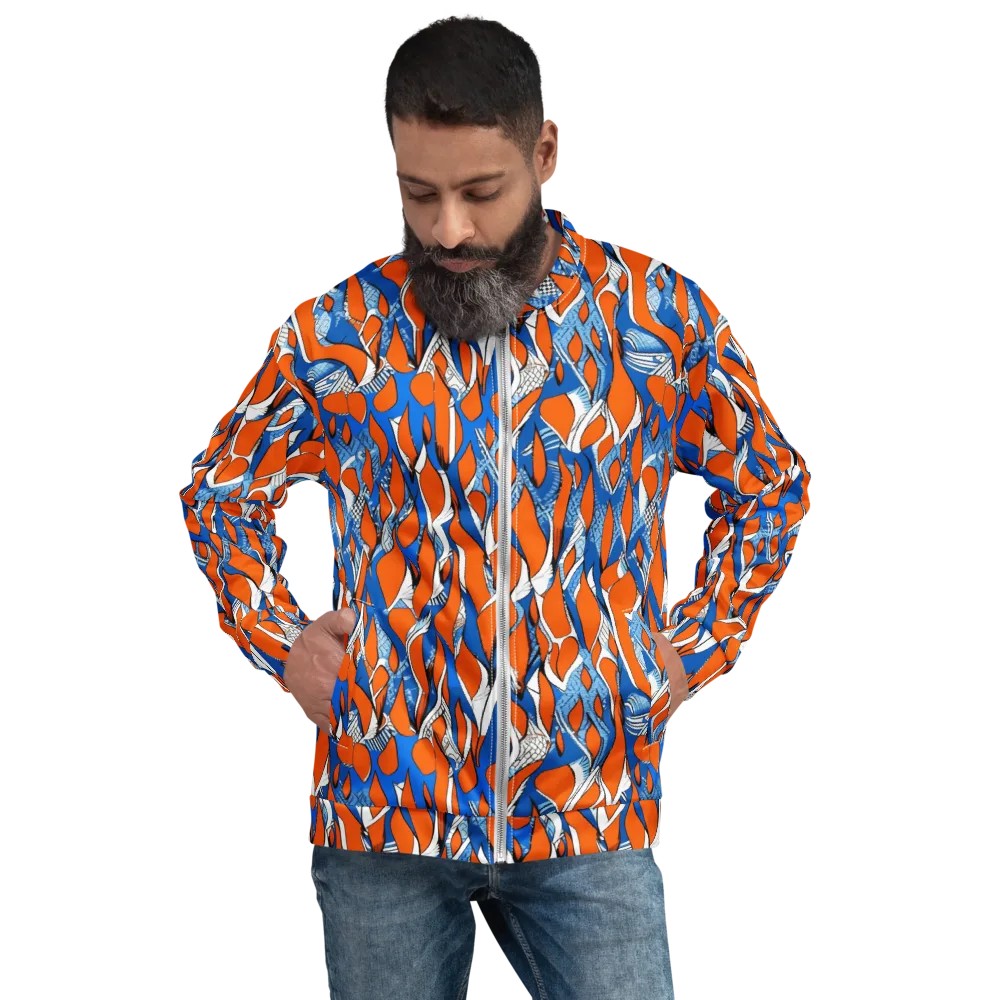 Flamingo Circuit on Bomber Jacket — Front