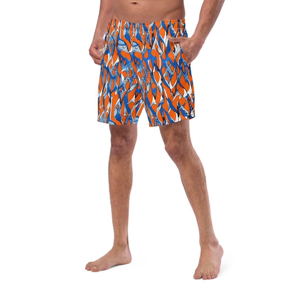 Flamingo Circuit on Swim Trunks — Left Front