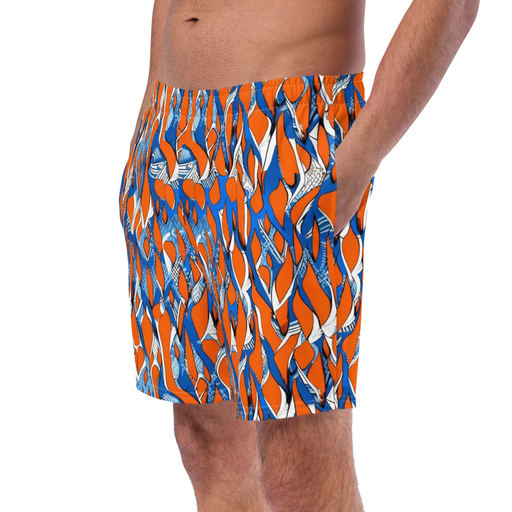 Flamingo Circuit on Swim Trunks — Left Front