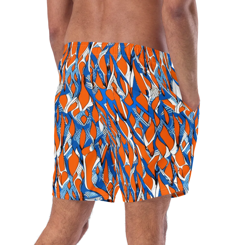 Flamingo Circuit on Swim Trunks — Right Back