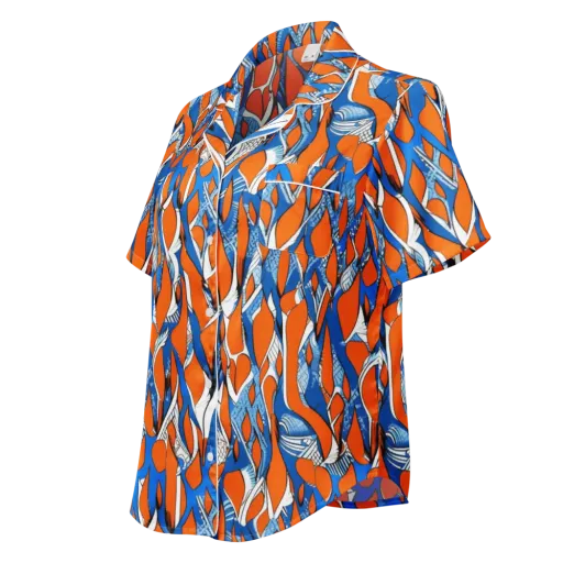 Flamingo Circuit on a Women's Short Sleeve Pajama Top