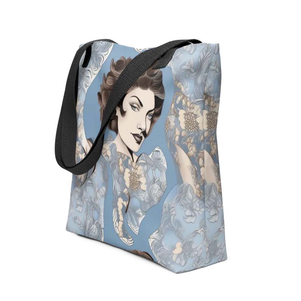 Blue Belle Botanica on Tote Bag — Front