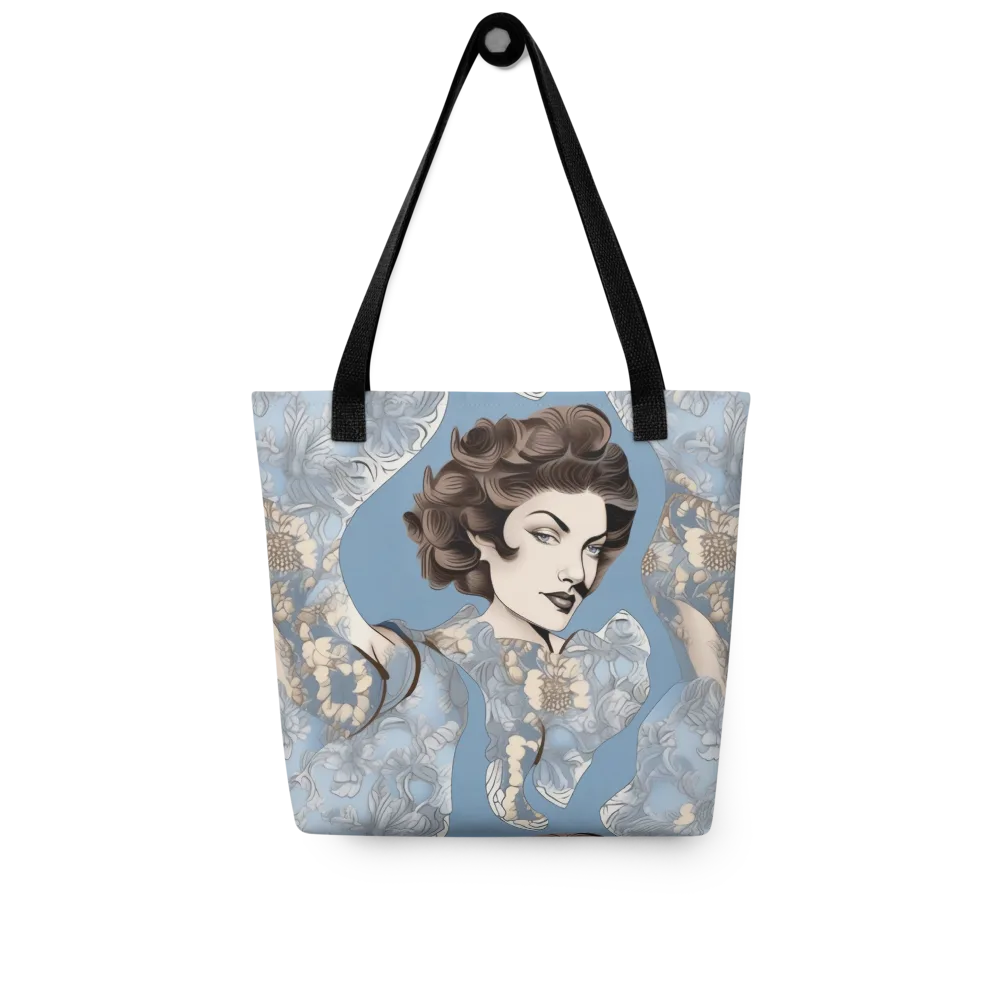 Blue Belle Botanica on Tote Bag — Front
