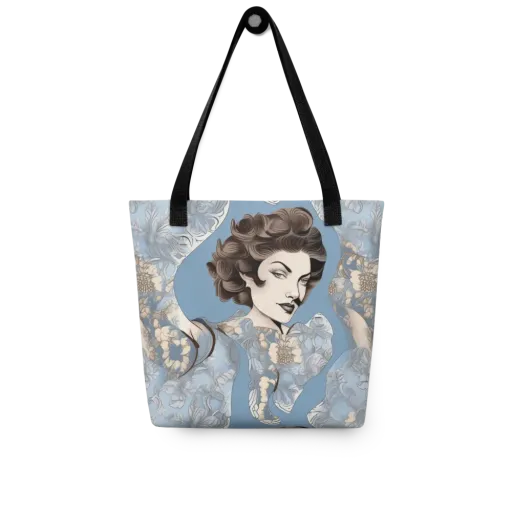 Blue Belle Botanica on a Tote Bag