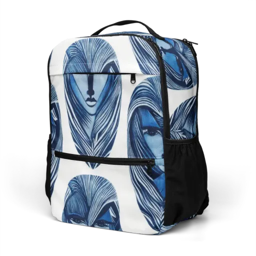 Indigo Visage on a Utility Backpack