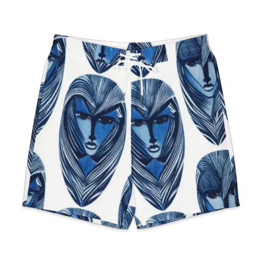 Indigo Visage on a Men's Board Shorts