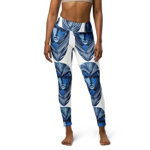 Indigo Visage on a Yoga Leggings