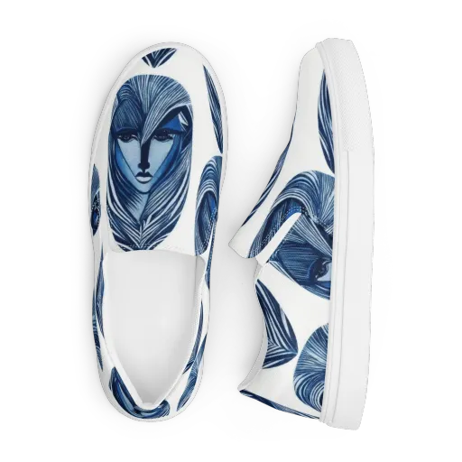Indigo Visage on a Men's Slip-On Canvas Shoes