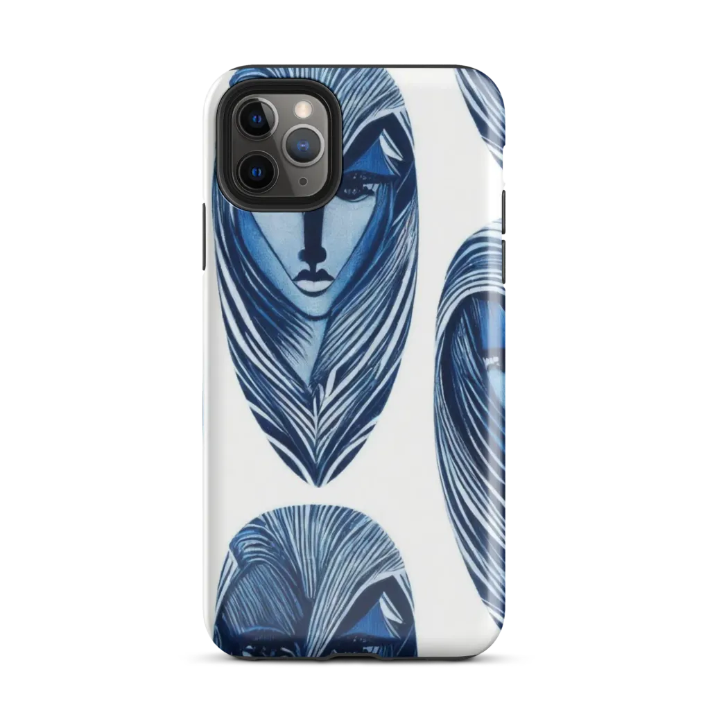 Indigo Visage on Tough Case for iPhone® — Front