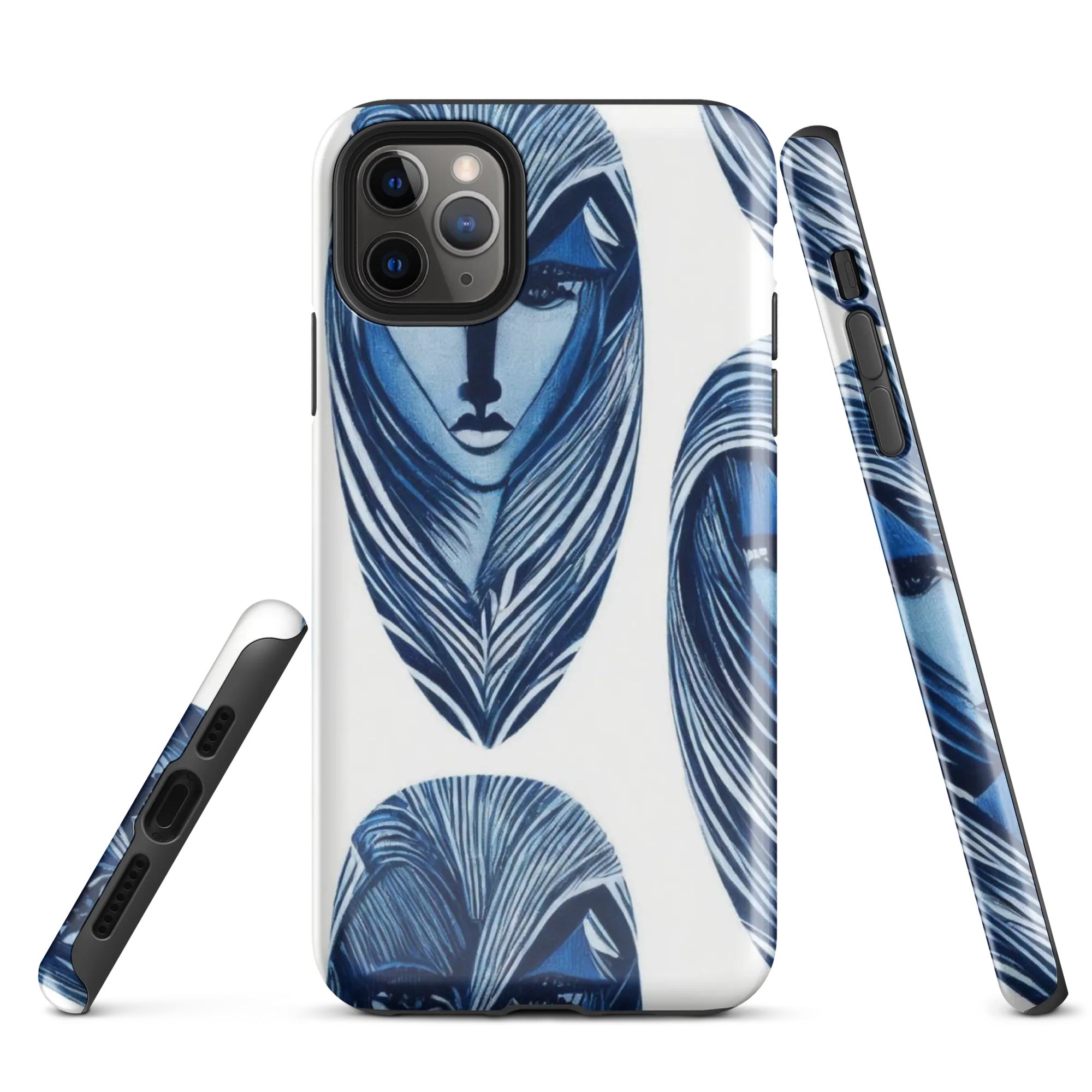 Indigo Visage on Tough Case for iPhone® — Front