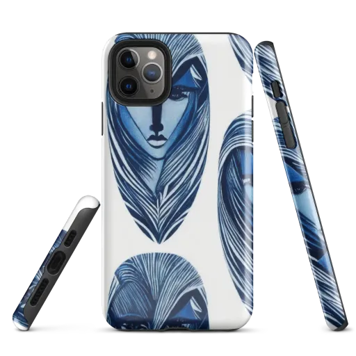 Indigo Visage on a Tough Case for iPhone®